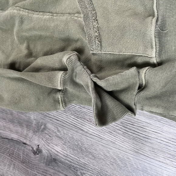 We The Free Camden Oversized Zip-Up Hoodie XS Olive Green EUC - Picture 2 of 12